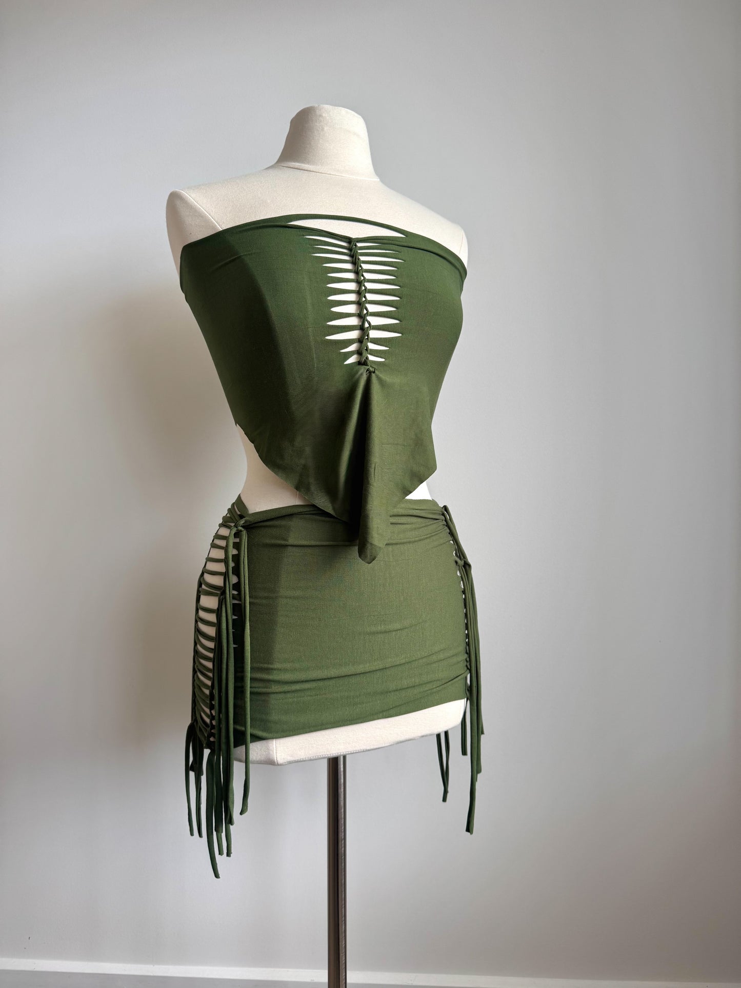 Jungle Mini Skirt set - Made to order