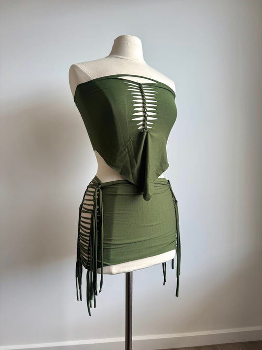 Jungle Mini Skirt set - Made to order
